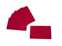 PVC Plastikkarten beidseitig Rot 0,76 mm