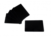 PVC Plastikkarten beidseitig Schwarz 0,76 mm